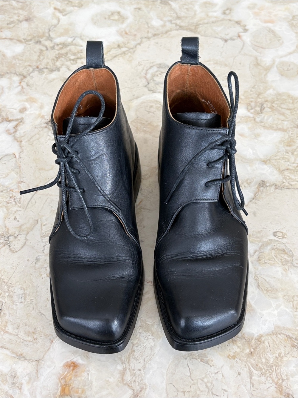 Vintage Red or Dead Oxford Boots UK 5 Black Leather Made England